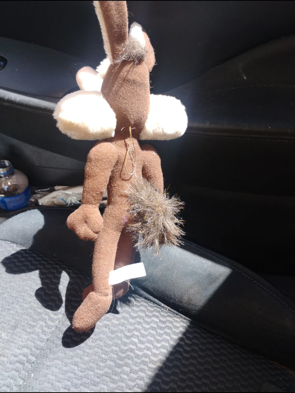 Plush Brown & Cream Coyote Dog Toy - Soft Squeaky Plush
